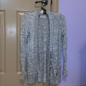 Gray cardigan